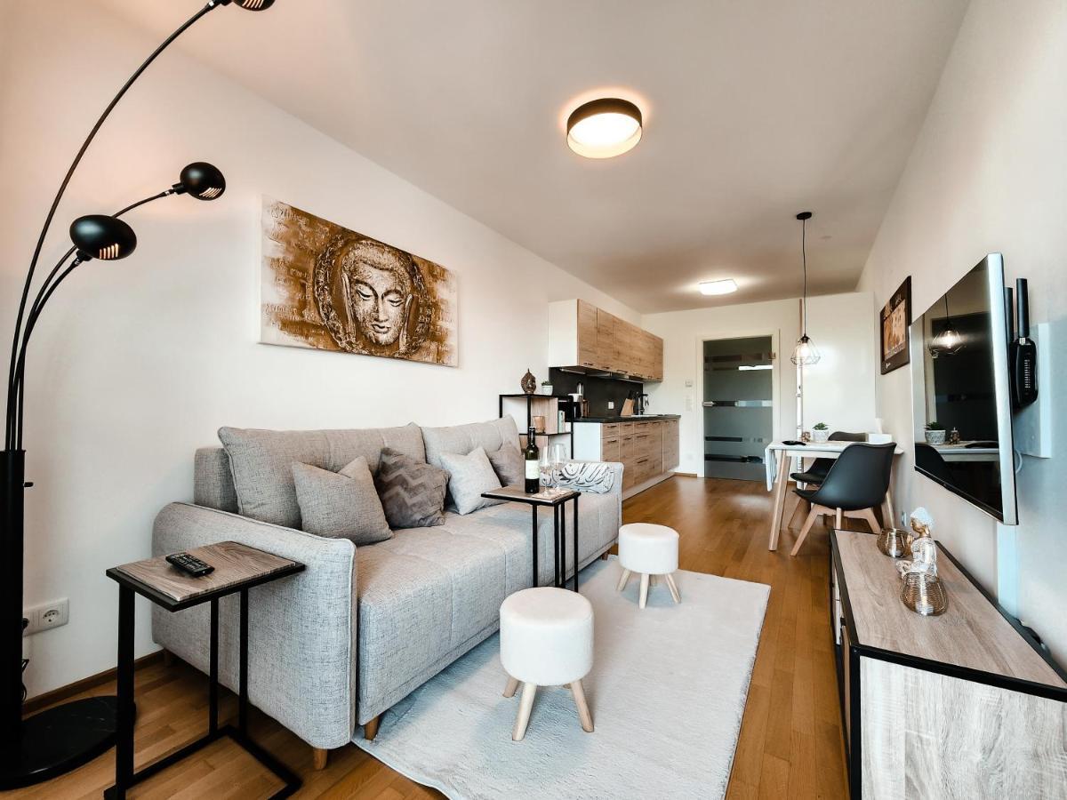 Vienna Green - Modern New Apartment, Old Danube Exterior foto