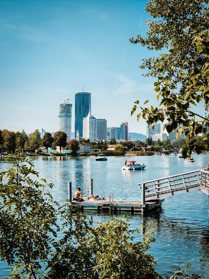 Vienna Green - Modern New Apartment, Old Danube Exterior foto